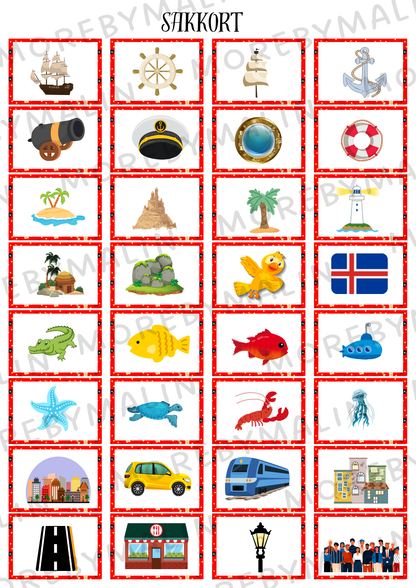 Kalaspaket - Tema Pirat 6 - 9 år (personlig)