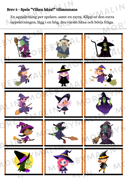 Halloweennissen flyttar in - 9 brev