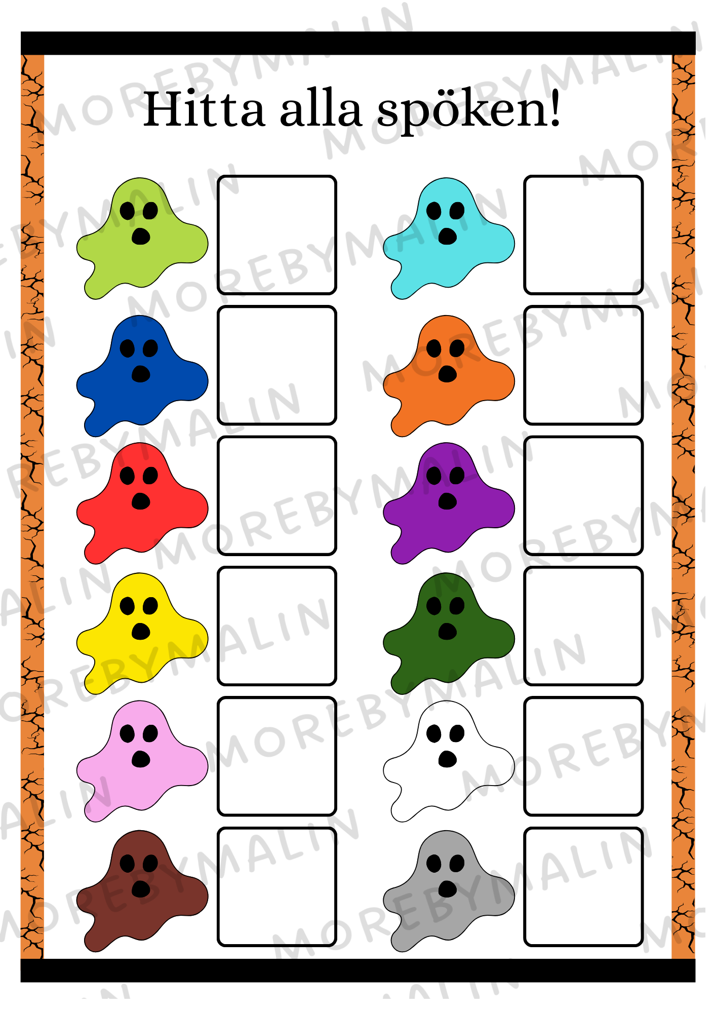 Halloweennissen flyttar in - 9 brev