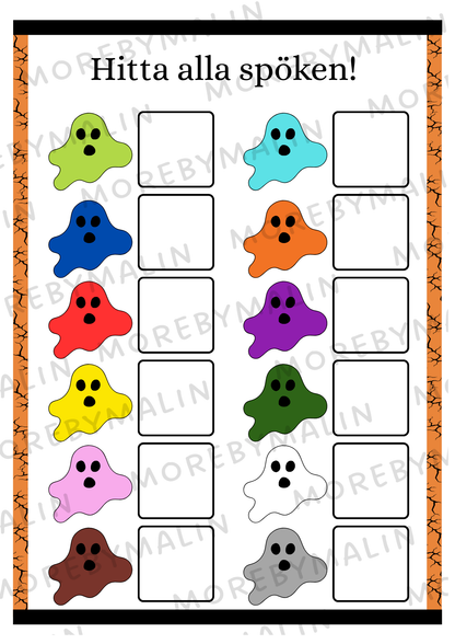 Halloweennissen flyttar in - 9 brev