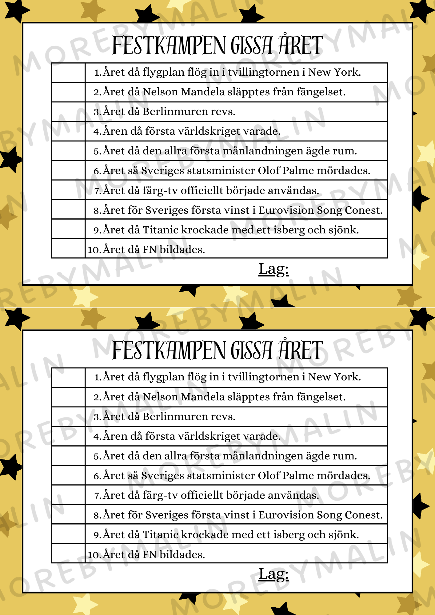 Kalaspaket - Vuxen (personlig)