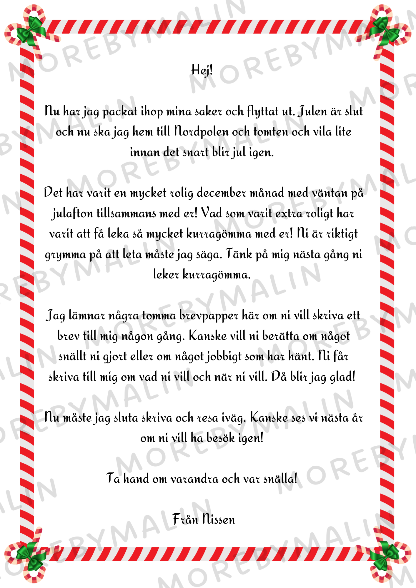 Nissebrev - Nissen leker kurragömma (Flera barn)