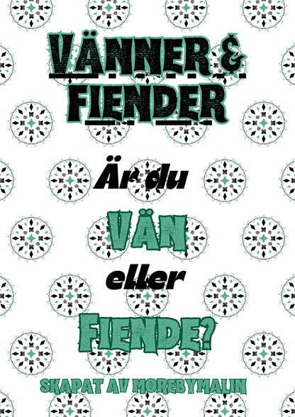 Vänner & fiender - ditt egna mordmysterispel