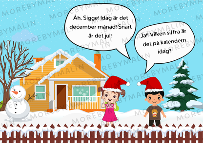 Sally och Sigge i Tomteverkstan - digital skattjakt