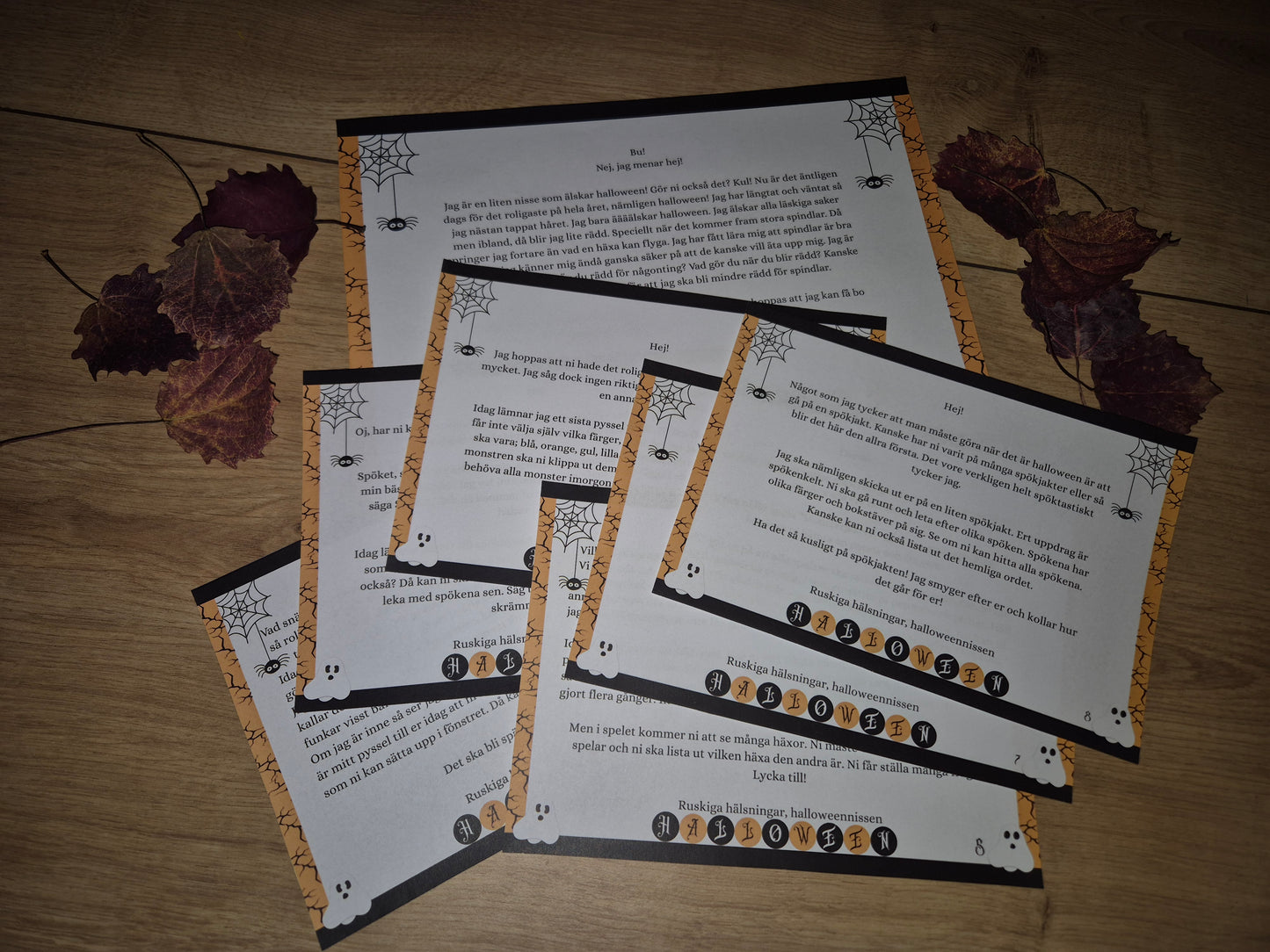 Halloweennissen flyttar in - 9 brev
