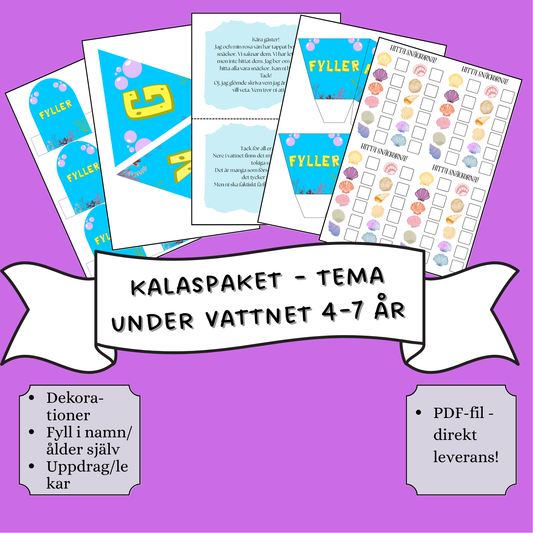 Kalaspaket - Tema Under vattnet 4 - 7 år